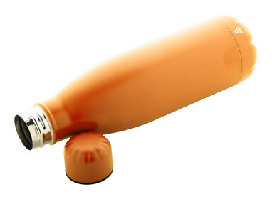 Бутылка из переработанной нержавеющей стали Refill, цвет оранжевый - AP808117-03- Фото №2
