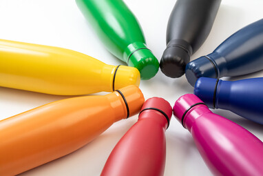 Бутылка из переработанной нержавеющей стали Refill, цвет оранжевый - AP808117-03- Фото №4