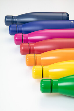 Бутылка из переработанной нержавеющей стали Refill, цвет оранжевый - AP808117-03- Фото №6