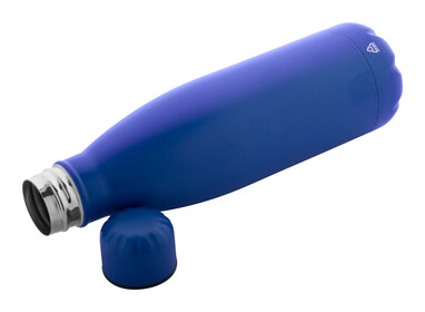 Бутылка из переработанной нержавеющей стали Refill, цвет синий - AP808117-06- Фото №2
