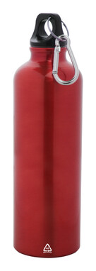Бутылка из переработанного алюминия Raluto XL, цвет красный - AP800543-05- Фото №1