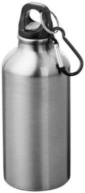 Пляшка для пиття Oregon з карабіном, колір срібний - 10000202- Фото №1
