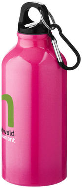 Пляшка для пиття Oregon з карабіном, колір неоново-рожевий - 10000207- Фото №2