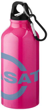 Пляшка для пиття Oregon з карабіном, колір неоново-рожевий - 10000207- Фото №3