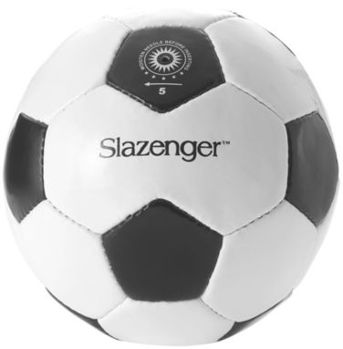 Футбольный мяч из 30-ти панелей, цвет белый, сплошной черный - 10005200- Фото №4
