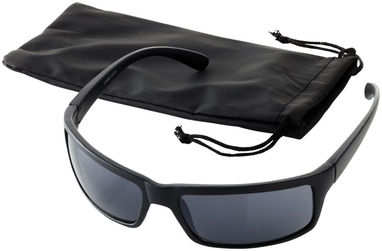 Солнцезащитные очки Sturdy, цвет сплошной черный - 10008600- Фото №4
