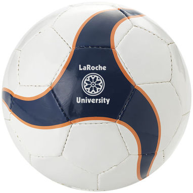 Футбольный мяч из 32-х панелей, цвет белый, темно-синий - 10010000- Фото №2