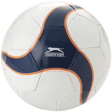 Футбольный мяч из 32-х панелей, цвет белый, темно-синий - 10010000- Фото №3