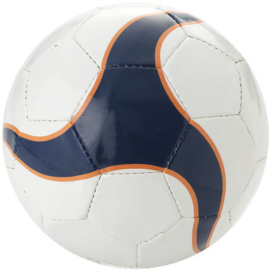 Футбольний м'яч з 32-х панелей, колір білий, темно-синій - 10010000- Фото №4