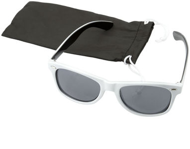 Сонцезахисні окуляри Crockett, колір білий, суцільний чорний - 10022402- Фото №4