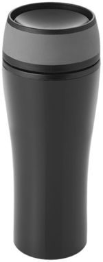 Герметичный термостакан Curve, цвет сплошной черный, серый - 10023800- Фото №1
