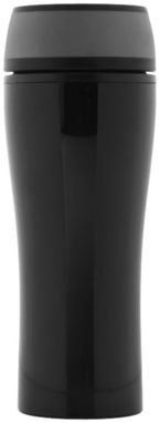 Герметичний термостакан Curve, колір суцільний чорний, сірий - 10023800- Фото №4