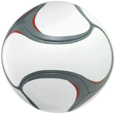 Футбольний м'яч з 6-ти панелей, колір білий, сірий - 10026500- Фото №4