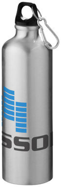 Пляшка Pacific з карабіном, колір срібний - 10029701- Фото №3