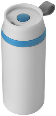 Герметичний термостакан Flow, колір білий, синій - 10030800- Фото №1