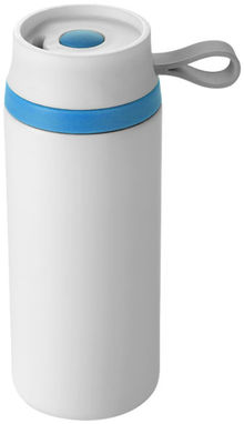 Герметичний термостакан Flow, колір білий, синій - 10030800- Фото №6