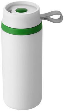 Герметичный термостакан Flow, цвет белый, зеленый - 10030801- Фото №6