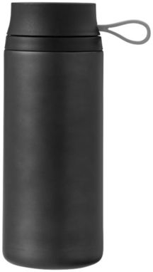 Герметичний термостакан Flow, колір суцільний чорний - 10030804- Фото №6