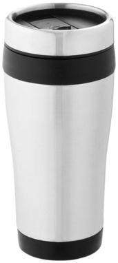 Термостакан Elwood, колір срібний, суцільний чорний - 10031001- Фото №1