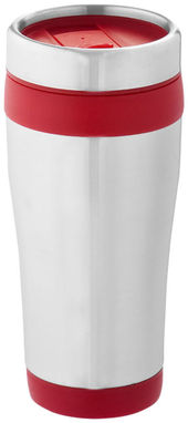 Термостакан Elwood, колір срібний, червоний - 10031002- Фото №1