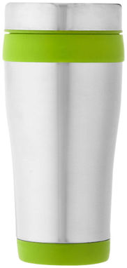 Термостакан Elwood, колір срібний, зелений лайм - 10031003- Фото №5