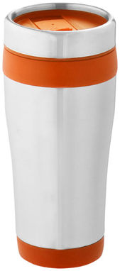 Термостакан Elwood, цвет серебряный, оранжевый - 10031004- Фото №1