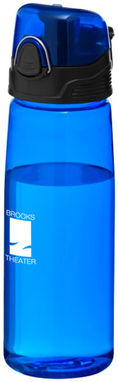 Спортивная бутылка Capri, цвет синий прозрачный - 10031300- Фото №2