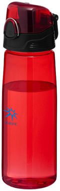 Спортивная бутылка Capri, цвет красный прозрачный - 10031302- Фото №2