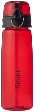 Спортивна пляшка Capri, колір червоний прозорий - 10031302- Фото №4