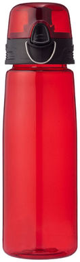 Спортивная бутылка Capri, цвет красный прозрачный - 10031302- Фото №5
