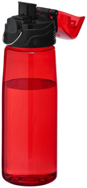 Спортивная бутылка Capri, цвет красный прозрачный - 10031302- Фото №6