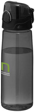Спортивная бутылка Capri, цвет черный прозрачный - 10031303- Фото №2
