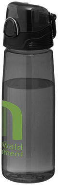 Спортивная бутылка Capri, цвет черный прозрачный - 10031303- Фото №3