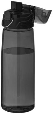 Спортивная бутылка Capri, цвет черный прозрачный - 10031303- Фото №6