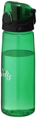 Спортивная бутылка Capri, цвет зеленый прозрачный - 10031304- Фото №2