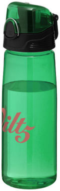 Спортивна пляшка Capri, колір зелений прозорий - 10031304- Фото №3