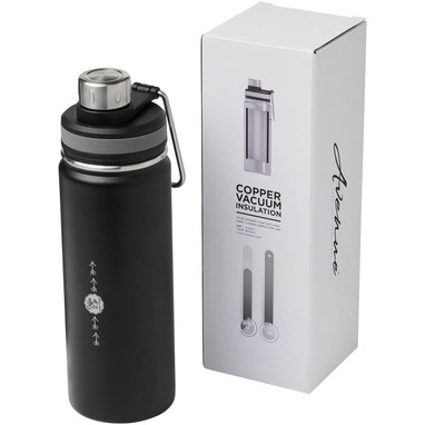 Пляшка спортивна Gessi, колір суцільний чорний - 10064400- Фото №2