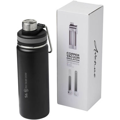 Пляшка спортивна Gessi, колір суцільний чорний - 10064400- Фото №3