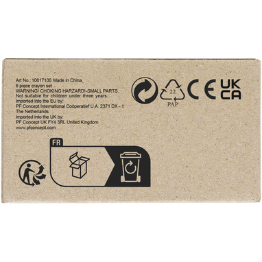 Набір з 6-ти воскових олівців, колір сірий - 10617100- Фото №3 Набір з 6-ти воскових олівців, колір сірий - 10617100- Фото №3