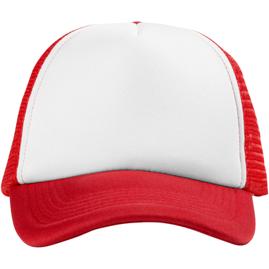 Кепка Trucker из 5-ти панелей, цвет красный, белый - 11106901- Фото №3