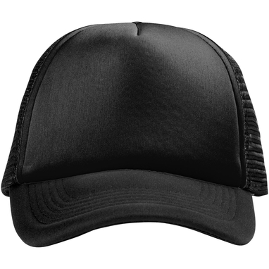 Кепка Trucker из 5-ти панелей, цвет сплошной черный - 11106906- Фото №3