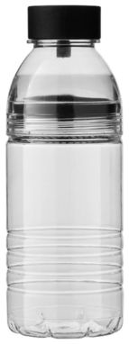Спортивная тритановая бутылка Slice, цвет сплошной черный, серый - 10033100- Фото №5