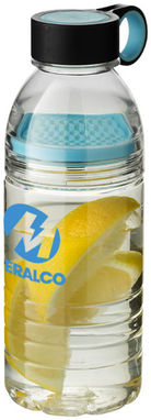 Спортивная тритановая бутылка Slice, цвет светло-синий - 10033101- Фото №3