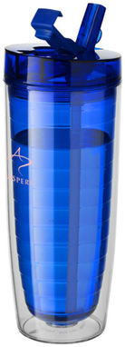 Термопляшка Sipper, колір синій прозорий - 10033401- Фото №3