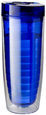 Термопляшка Sipper, колір синій прозорий - 10033401- Фото №7