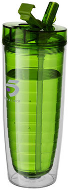 Термопляшка Sipper, колір зелений прозорий - 10033402- Фото №3