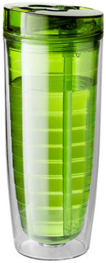 Термопляшка Sipper, колір зелений прозорий - 10033402- Фото №7