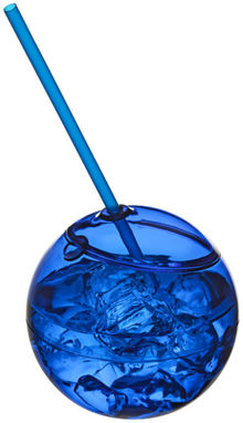 Шар с соломинкой Fiesta, цвет ярко-синий - 10034000- Фото №4