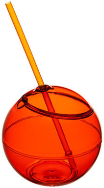 Куля з соломинкою Fiesta, колір оранжевий - 10034003- Фото №1