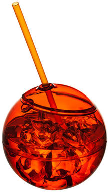 Шар с соломинкой Fiesta, цвет оранжевый - 10034003- Фото №4